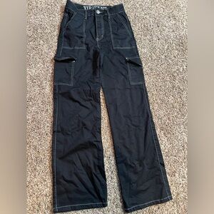 Woman’s size 3/4 VIP Black Jean Cargo Pants